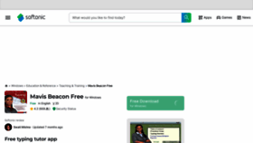 What Mavis-beacon-free.en.softonic.com website looks like in 2024 