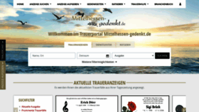 What Mittelhessen-gedenkt.de website looks like in 2024 