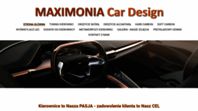 What Maximonia.pl website looks like in 2024 