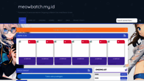 What Meowbatch.my.id website looked like in 2024 (1 year ago)