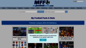 What Myfootballfacts.com website looks like in 2024 