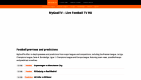 What Mygoaltv.xyz website looks like in 2024 