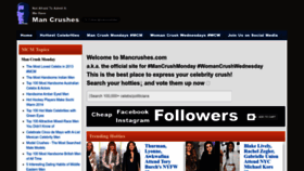 What Mancrushes.com website looks like in 2024 