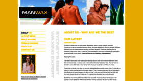 What Manwax.com.au website looks like in 2024 
