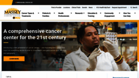What Masseycancercenter.org website looks like in 2024 