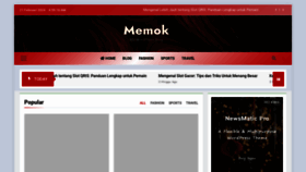 What Memok.net website looks like in 2024 