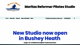 What Maritza-pilates-studio.co.uk website looks like in 2024 