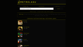 What Metrolagu.pro website looks like in 2024 