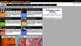 What Mots-croises.ch website looks like in 2024 