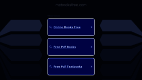 What Mebooksfree.com website looks like in 2024 