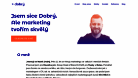 What Marekdobry.cz website looked like in 2024 (1 year ago)
