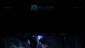 What Metatrone.fr website looks like in 2024 