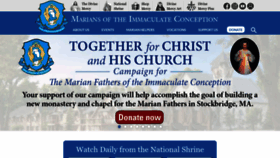 What Marian.org website looks like in 2024 