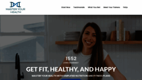 What Master-your-health.com website looks like in 2024 
