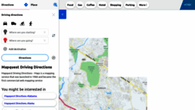 What Mapsdrivingdirections.io website looks like in 2024 