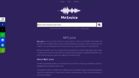 What Mp3juice.sx website looks like in 2024 