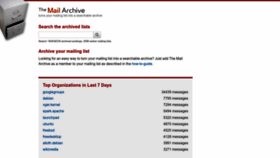 What Mail-archive.com website looks like in 2024 
