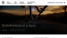 What Mayoclinic.com website looks like in 2024 