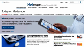What Medscape.com website looks like in 2024 