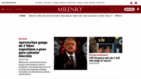 What Milenio.com website looks like in 2024 