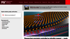 What Mit.edu website looked like in 2024 (1 year ago)