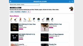 What Musica.com website looks like in 2024 