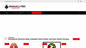 What Manuals-free.com website looks like in 2024 