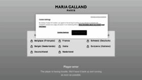 What Mariagalland.com website looks like in 2024 