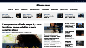 What Marcojean.com website looks like in 2024 