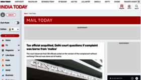 What Mailtoday.in website looks like in 2024 