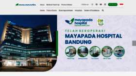 What Mayapadahospital.com website looks like in 2024 