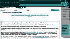 What Musesmuse.com website looked like in 2024 (1 year ago)
