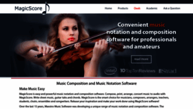 What Musicaleditor.com website looks like in 2024 