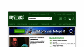 What Myslivost.cz website looks like in 2024 