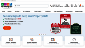 What Mysecuritysign.com website looked like in 2024 (1 year ago)