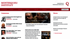 What Montesquieu-instituut.nl website looks like in 2024 