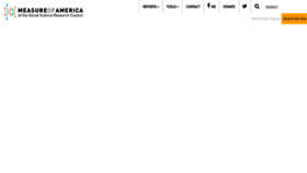 What Measureofamerica.org website looks like in 2024 