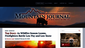 What Mountainjournal.org website looks like in 2024 