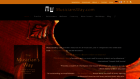What Musiciansway.com website looks like in 2024 