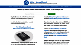 What Militarymoneymanual.com website looked like in 2024 (1 year ago)