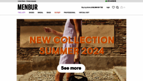 What Menbur.com website looks like in 2024 