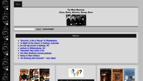 What Marx-brothers.org website looks like in 2024 