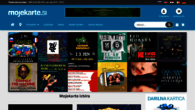 What Mojekarte.si website looks like in 2024 