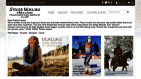 What Mukluks.com website looks like in 2024 