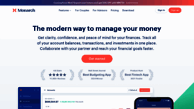 What Monarchmoney.com website looks like in 2024 
