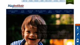 What Mayinstitute.org website looked like in 2024 (1 year ago)
