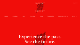 What Mountstuart.com website looks like in 2024 