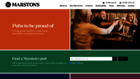What Marstonspubs.co.uk website looks like in 2024 