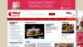 What Milujivareni.cz website looks like in 2024 