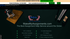 What Makemyassignments.com website looks like in 2024 
